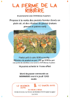 Affiche vente poulets
