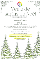 Vente Sapins Noël APE