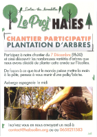 chantier participatif plantations d’arbres
