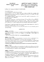 Arrêté stationnement