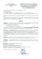 Arrêté fermeture temporaire avec déviation